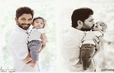 stylish star,allu arjun,race gurram,ayaan,bunny,surendar reddy,videsi yaathra,family,snehareddy,new year,ready,india,january  కొడుకుతో తొలి విదేశీ ప్రయాణం..!  